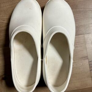 CROCS White Slip On Clogs